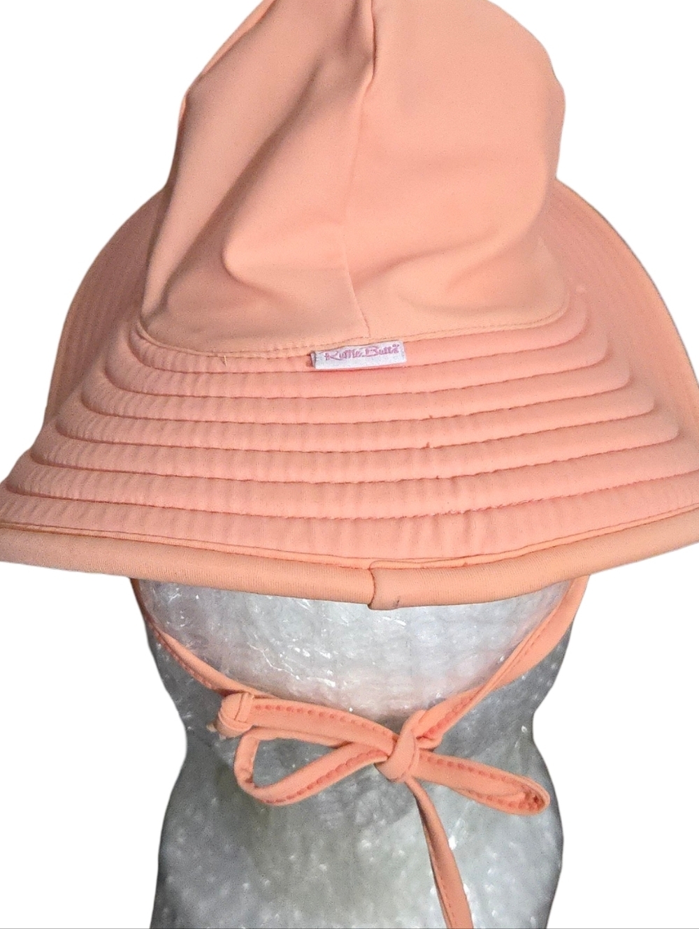 Ruffle Butts Infant Sun Hat with Chin Tie 6-12 Months